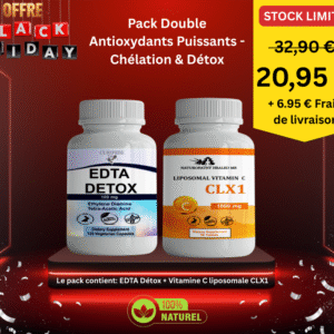 EDTA Détox + Vitamine C liposomale CLX1