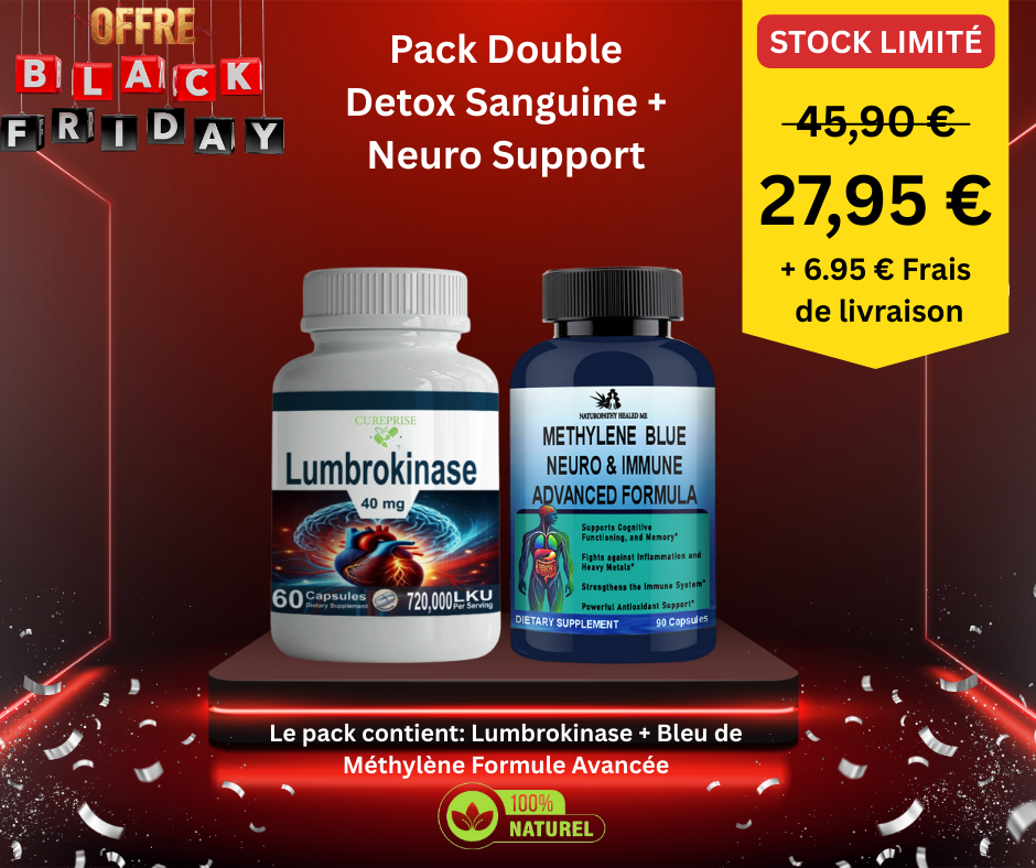 Lumbrokinase + Bleu de Méthylène Formule Avancée