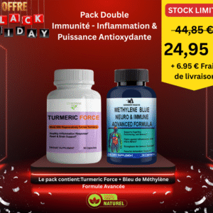 Turmeric Force + Bleu de Méthylène Formule Avancée