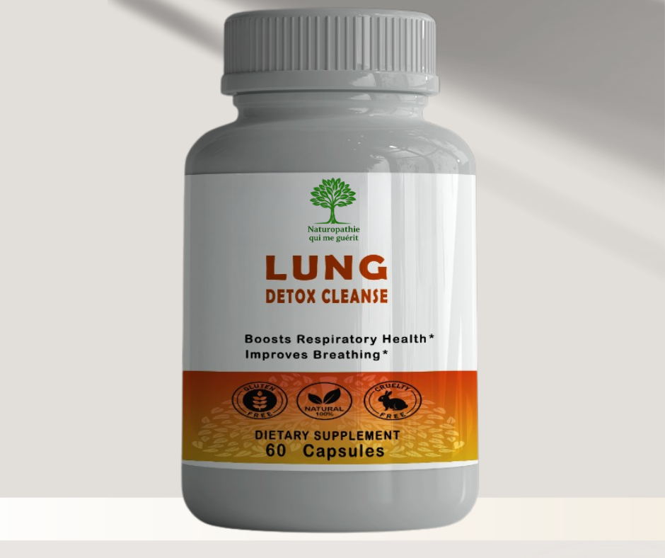 Lung Detox Cleanse . Détox des Poumons - 60 Capsules