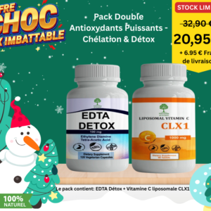 EDTA Détox + Vitamine C liposomale CLX1