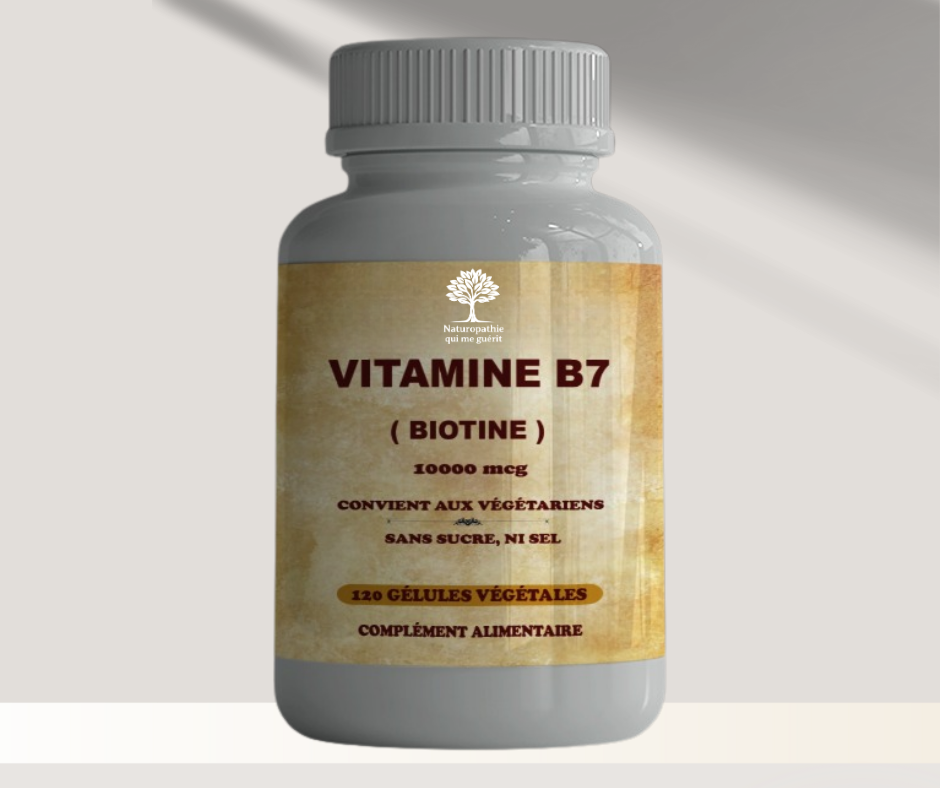 Vitamine B7. 10000 mcg - 120 gélules