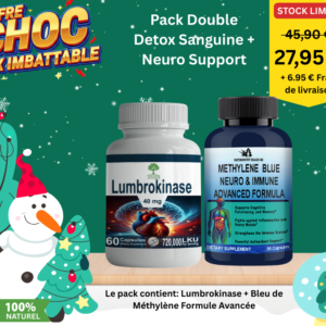 Lumbrokinase + Bleu de Méthylène Formule Avancée