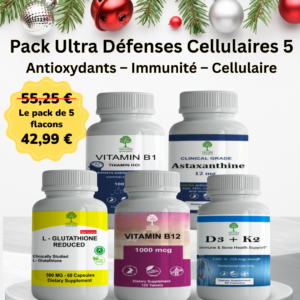 Vitamine B1 + Astaxanthine + L-Glutathion 500 mg +Vitamine B12 +Vitamine d3+k2